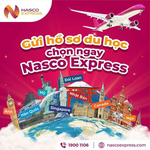 Dịch vụ gửi hồ sơ đi học đi các nước uy tín, nhanh chóng tại Nasco Express