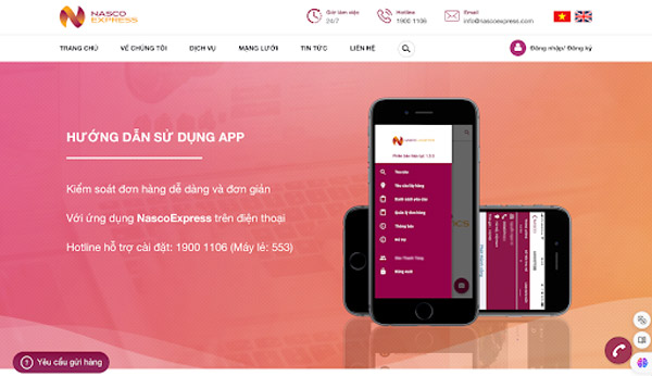 Kiểm tra đơn hàng bất cứ lúc nào tại app Nasco Express