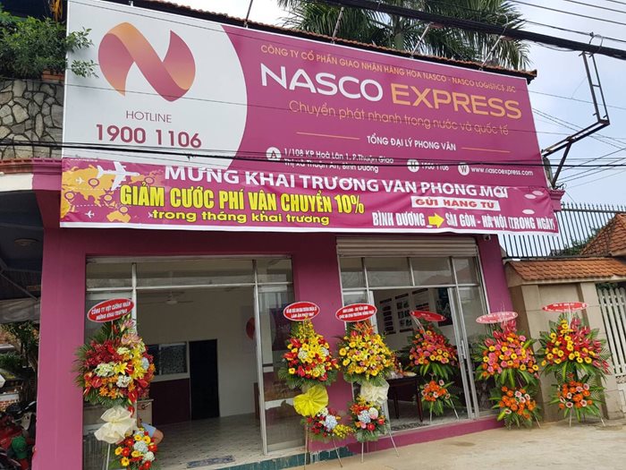 Khai trương văn phòng chuyển phát nhanh Nasco Express tại Bình Dương