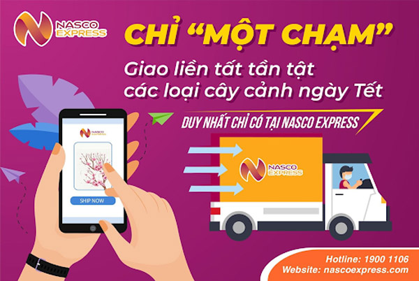 Nasco Express là đơn vị giao hoa tươi và cây cảnh siêu tiện lợi
