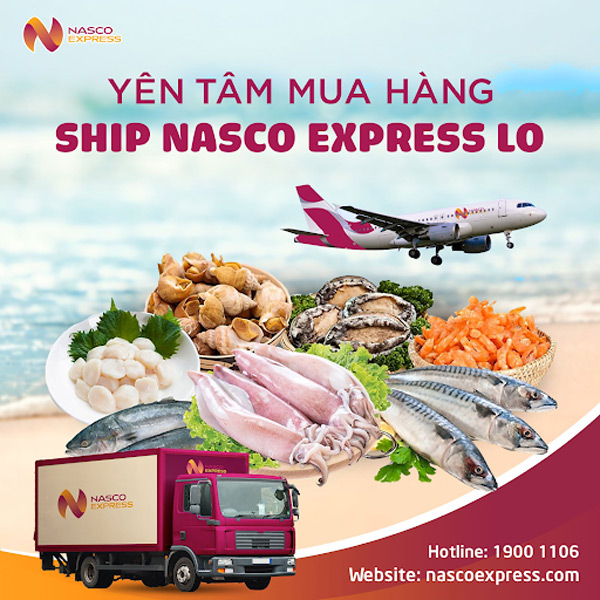 Vận chuyển hải sản đi xa nhanh chóng và an toàn với Nasco Express