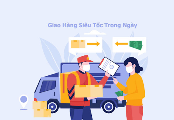 Dịch vụ giao hàng siêu tốc có thể giao hàng nhận ngay trong 1 ngày