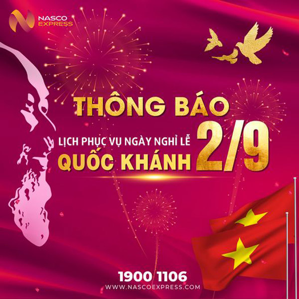 Thông báo nghỉ lễ quốc khánh 02/09/2023