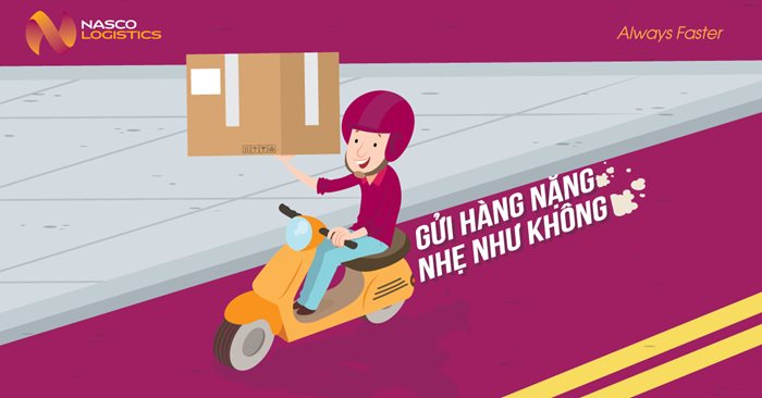 Gửi hàng nặng nhẹ như không tại Nasco Express