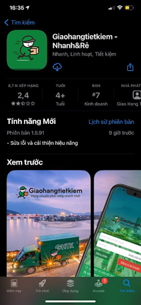 Tải app GHTK