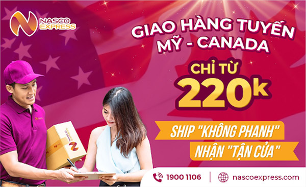 Nasco Express gửi quần áo sang Canada nhanh chóng, tiết kiệm