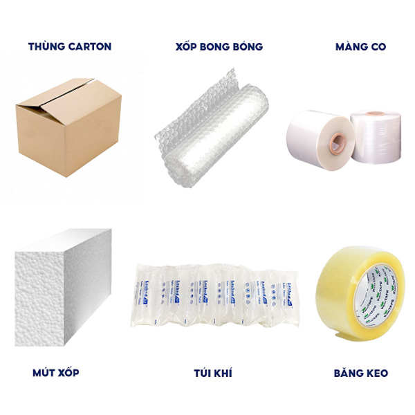 Các loại vật liệu cần chuẩn bị khi đóng gói hàng hóa