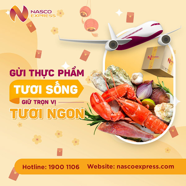 Nasco Express chuyên vận chuyển thực phẩm tươi sống đảm bảo chất lượng